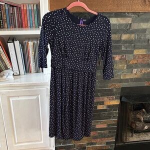 Polka Dot Navy Mini Dress